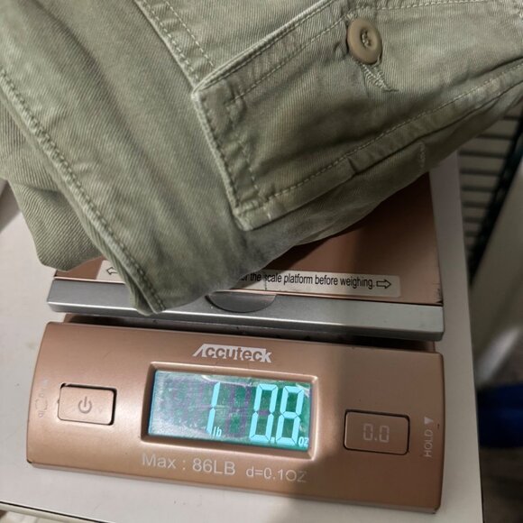 Amo Sybil Military Twill Pant Womens Tapered Fit Low Rise Army Green Size 27 - Picture 13 of 13